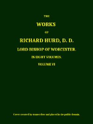 [Gutenberg 54541] • The Works of Richard Hurd, Volume 6 (of 8)